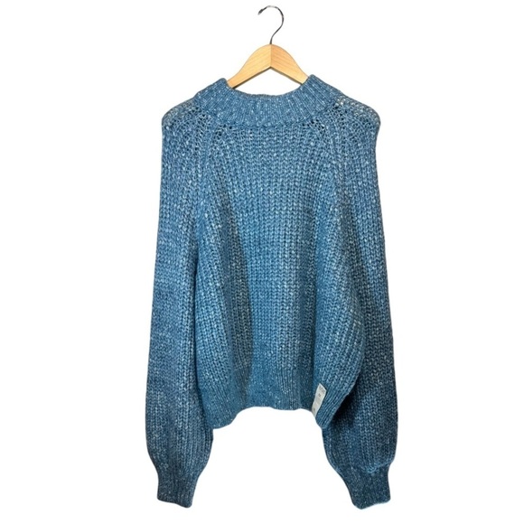 A.N.A. Chunky Knit Sweater in Turquoise Marle NWT - Picture 6 of 6
